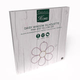 Celebrations Daisy Flower Silhouette Window Decor Metal 1 pk