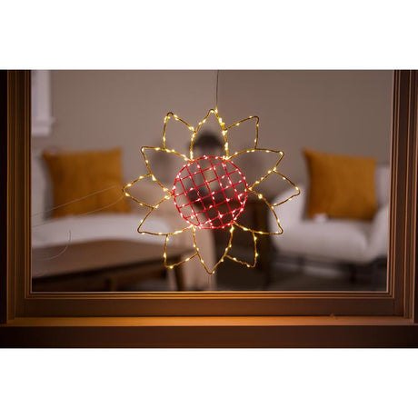 Celebrations Sunflower Silhouette Window Decor Metal 1 pk