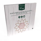 Celebrations Sunflower Silhouette Window Decor Metal 1 pk