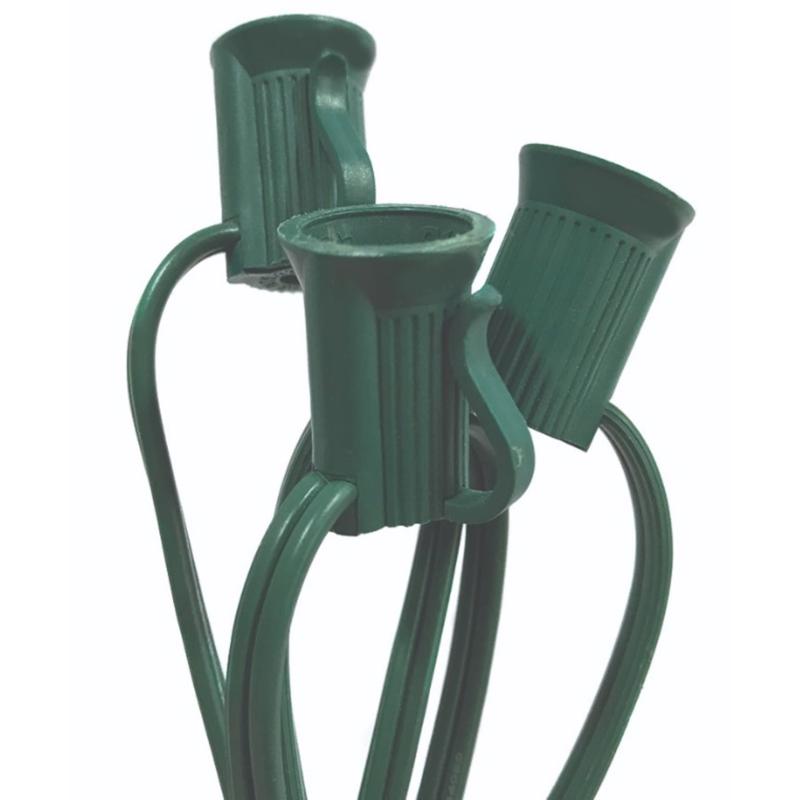 Holiday Bright Lights C7 Socket Light Cord on Reel 25 ft., Pack of 25