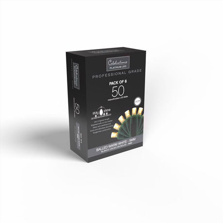 Celebrations LED Grand Mini Warm White 50 ct String Christmas Lights 25 ft.