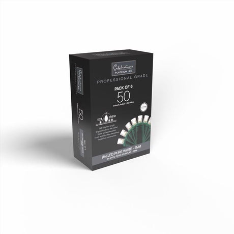 Celebrations LED Grand Mini Pure White 50 ct String Christmas Lights 25 ft.