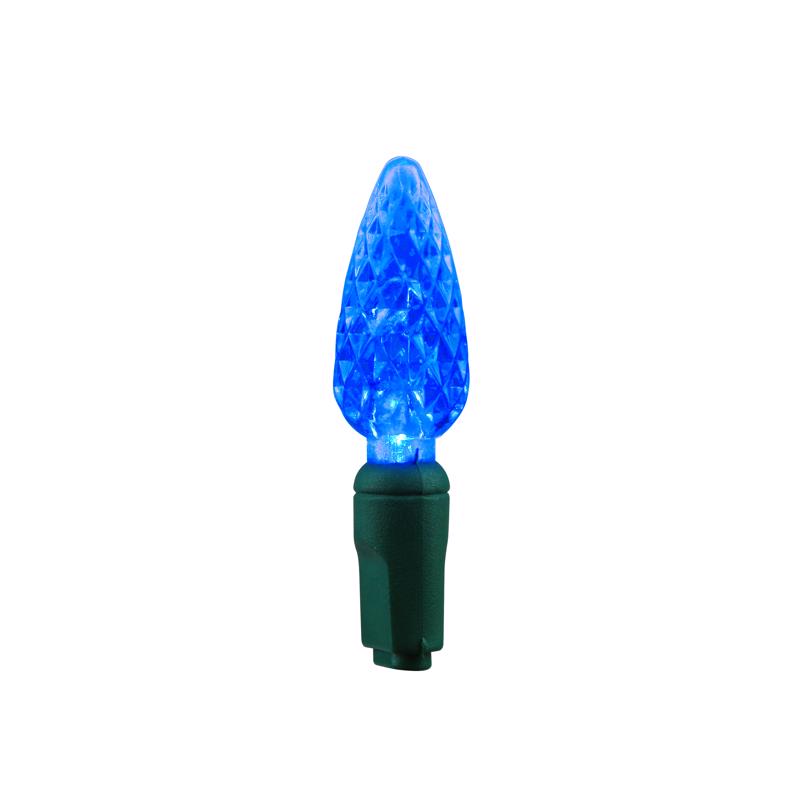 Celebrations LED C6 Blue 5 ct Replacement Christmas Light Bulbs, Pack of 12