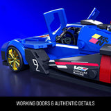 Hot Wheels Brick Shop Speed Series Cadillac Project GTP Hypercar Building Set Blue, Red 236 pc