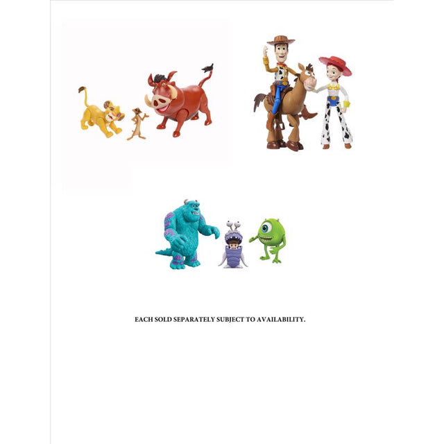 Disney Pixar Scale Storypack Action Figures Assorted, Pack of 4