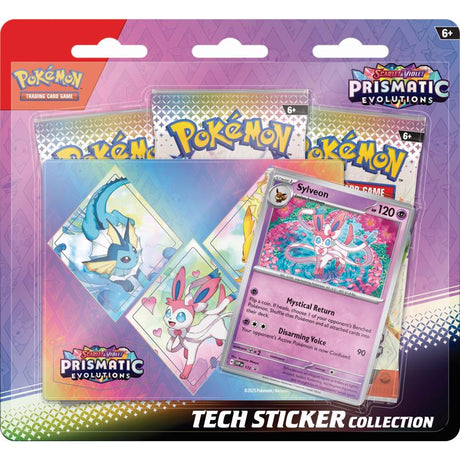 Pokemon Prismatic Evolutions Tech Sticker Collection Trading Cards