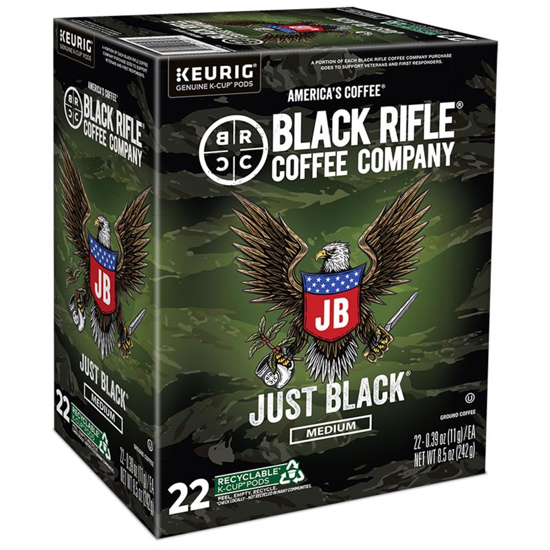 Black Rifle Coffee Company Just Black Coffee K-Cups 1 pk, Pack of 4