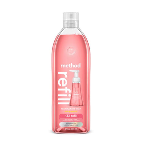 Method Pink Grapefruit Scent Foam Hand Wash 28 oz, Pack of 4