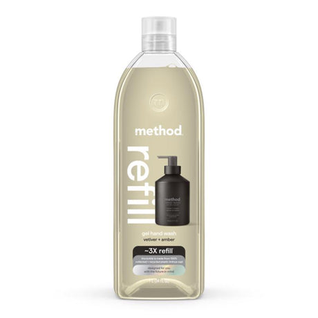 Method Vetiver & Amber Scent Gel Hand Wash 34 oz, Pack of 4