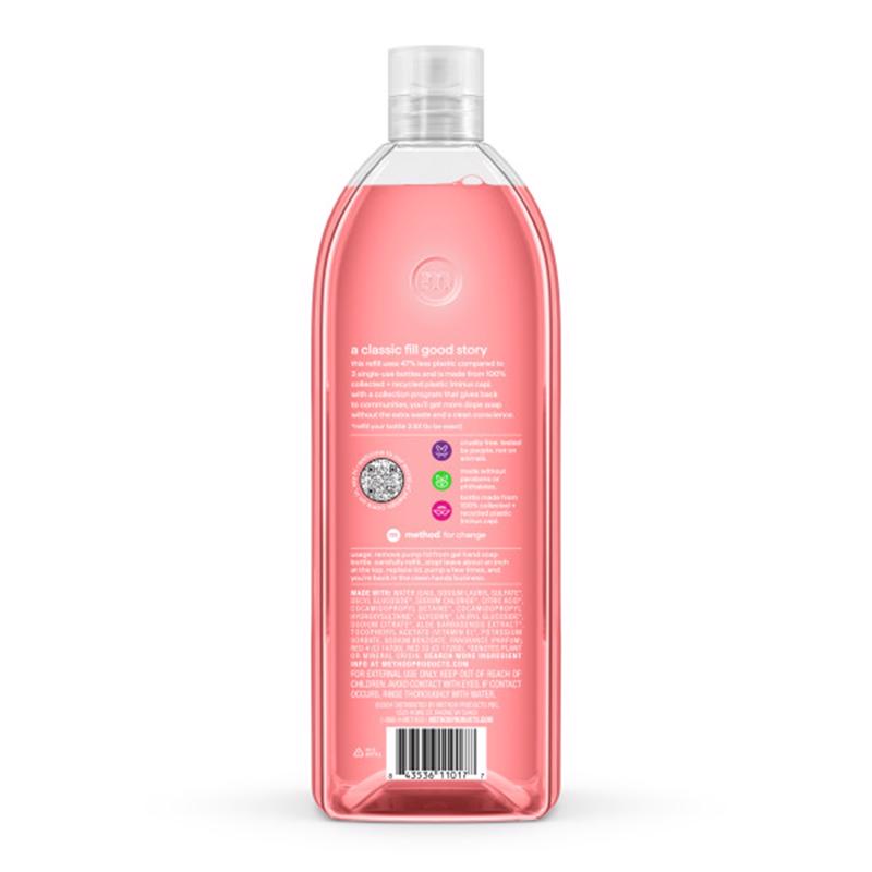 Method Pink Grapefruit Scent Gel Hand Wash 34 oz, Pack of 4
