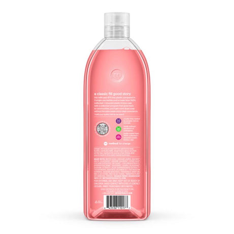 Method Pink Grapefruit Scent Gel Hand Wash 34 oz, Pack of 4