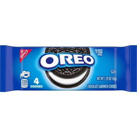 Oreo Chocolate Cookies 1.59 oz Packet, Pack of 10