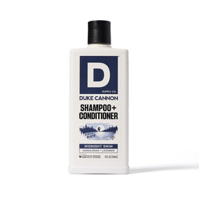 Duke Cannon Midnight Swim Sandalwood + Lavender Scent Shampoo Plus Conditioner 14 oz 1 pk