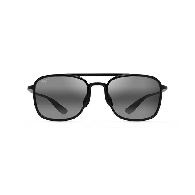 Maui Jim Keokea Unisex Black Frame Neutral Grey Lens Polarized Sunglasses