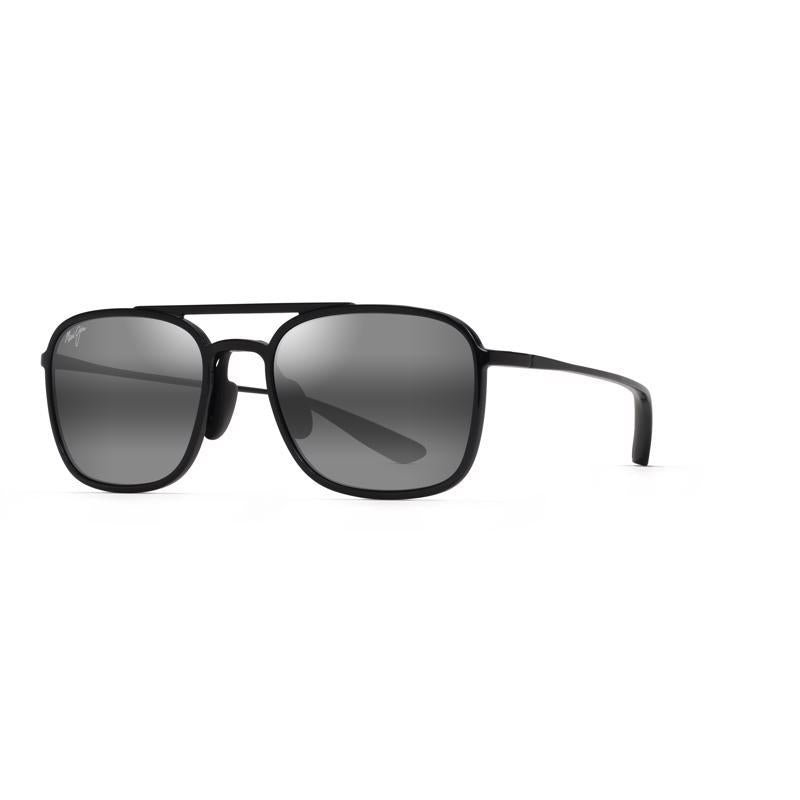 Maui Jim Keokea Unisex Black Frame Neutral Grey Lens Polarized Sunglasses