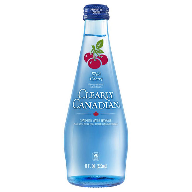 Clearly Canadian Cherry Sparkling Spring Water 11 oz 1 pk, Pack of 12