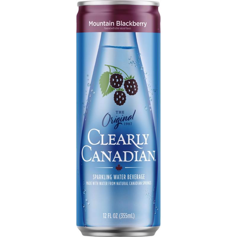Clearly Canadian Black Berry Sparkling Spring Water 12 fl. oz. 1 pk, Pack of 6