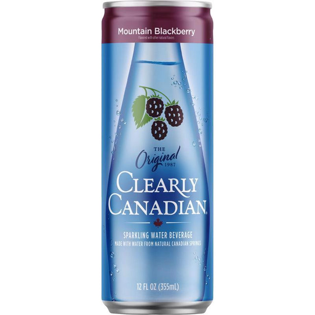 Clearly Canadian Black Berry Sparkling Spring Water 12 fl. oz. 1 pk, Pack of 6