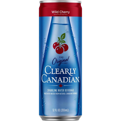 Clearly Canadian Cherry Sparkling Spring Water 12 fl. oz. 1 pk, Pack of 6
