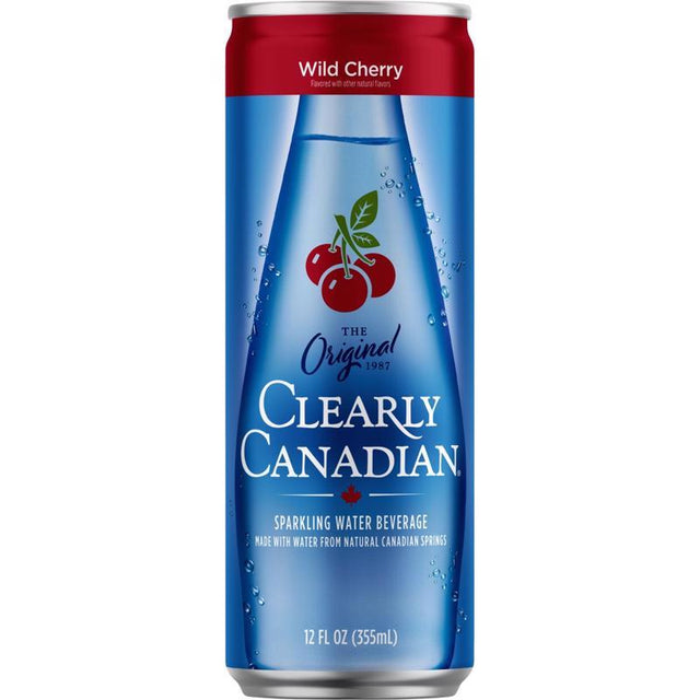 Clearly Canadian Cherry Sparkling Spring Water 12 fl. oz. 1 pk, Pack of 6