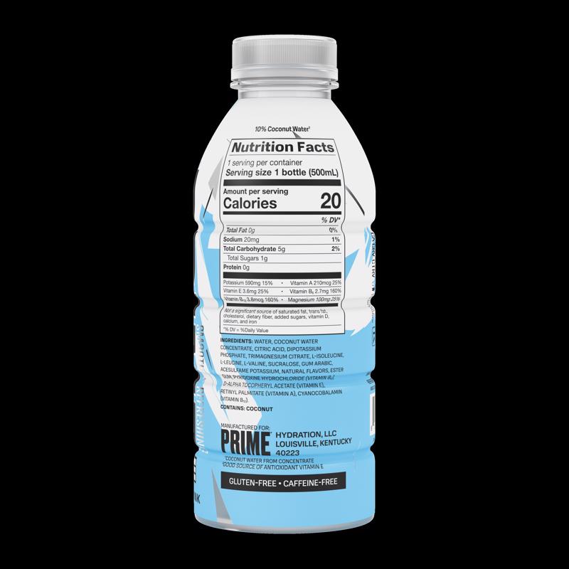 Prime Hydration Blueberry Beverage 16.9 oz 1 pk, Pack of 12