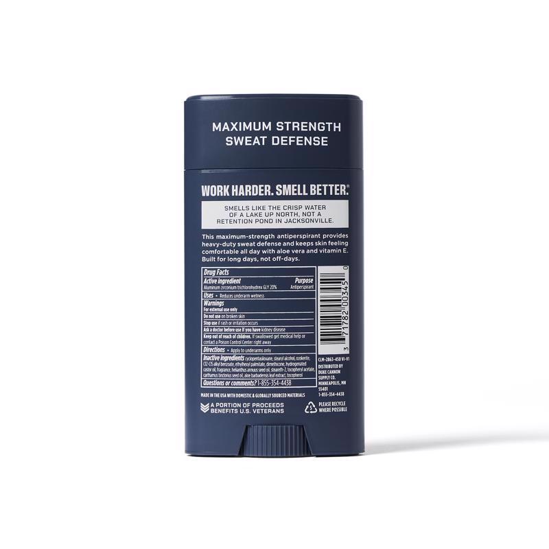 Duke Cannon Trench Warfare Blue Antiperspirants/Deodorants 3 oz 1 pk