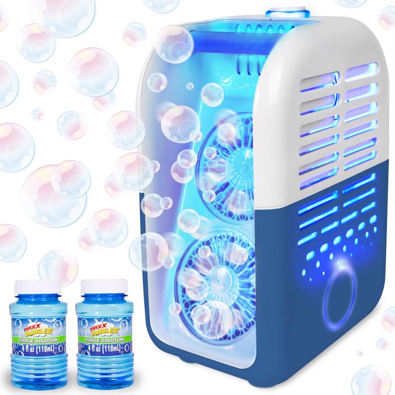 Maxx Bubbles Bubbles for the Ages Light Up Bubble Party Blue/White
