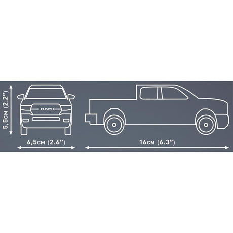 COBI RAM 1500 Truck Block Set Multicolored 183 pc