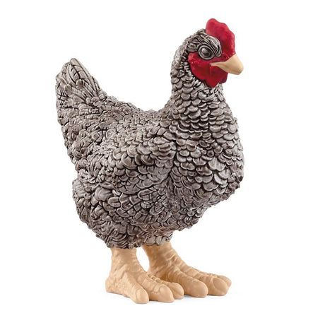 Schleich Plymouth Rock Chicken Figurine Black/White, Pack of 5