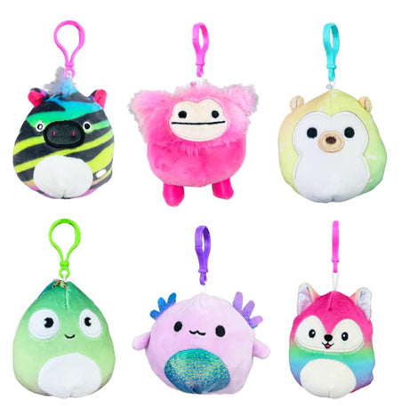 Nys Life Squishmallow Plush Toy Clip Assorted, Pack of 24