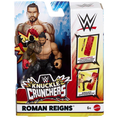 Mattel WWE Knuckle Crunchers Action Figures Multicolored, Pack of 6