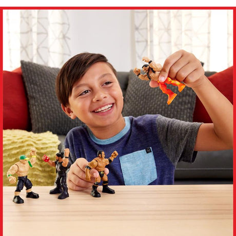 Mattel WWE Knuckle Crunchers Action Figures Multicolored, Pack of 6