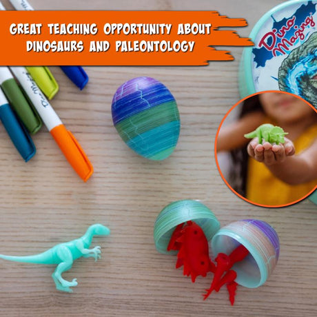Hey Buddy Hey Pal Eggmazing Dinosaur Egg Decorator Multicolored 9 pc