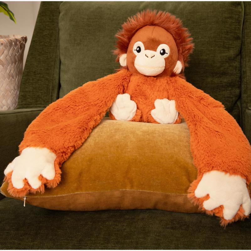 Hugimals World Hugarounds Ollie the Orangutan Weighted Neck and Shoulder Wrap Orange, Pack of 4