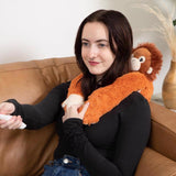 Hugimals World Hugarounds Ollie the Orangutan Weighted Neck and Shoulder Wrap Orange, Pack of 4
