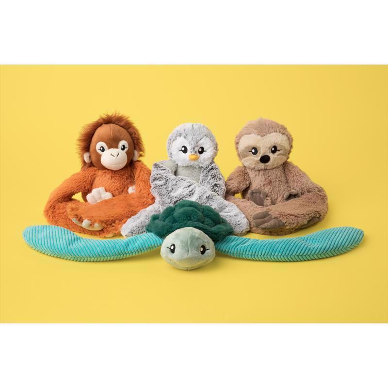 Hugimals World Hugarounds Sawyer the Sloth Weighted Neck and Shoulder Wrap Brown, Pack of 4