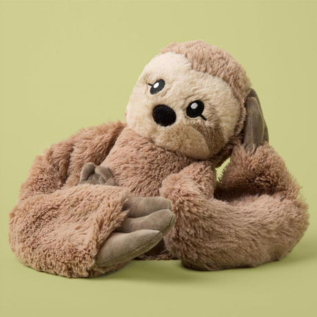 Hugimals World Hugarounds Sawyer the Sloth Weighted Neck and Shoulder Wrap Brown, Pack of 4