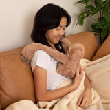 Hugimals World Hugarounds Sawyer the Sloth Weighted Neck and Shoulder Wrap Brown, Pack of 4