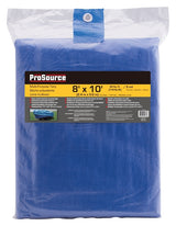 ProSource T0810BB90-BLU Tarpaulin, 10 L, 8 W, 5 mil Thick, Polyethylene, Blue