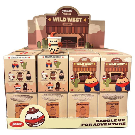 Smoko Wild West Friends Blind Box Figure Multicolored, Pack of 24