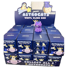 Smoko Astro Cats Blind Box Figure Multicolored, Pack of 24