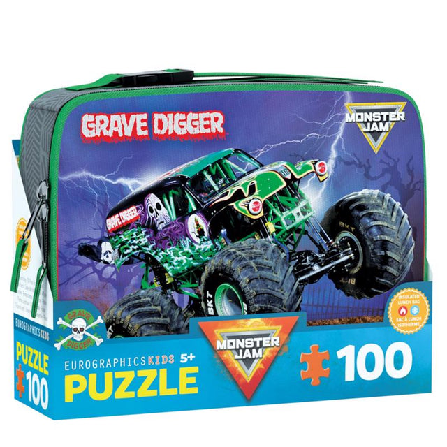 Eurographics Grave Digger Monster Jam Lunch Bag Jigsaw Puzzle Multicolored 100 pc