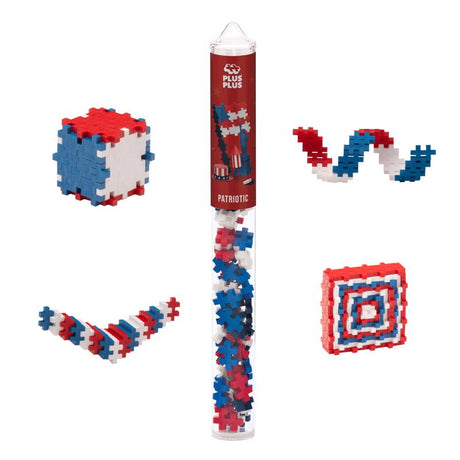 Plus-Plus Patriotic Building Set Multicolored 20 pc, Pack of 20