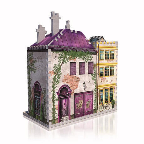 Wrebbit3D Harry Potter Madam Malkin's & Florean Fortescue's Ice Cream 3D Jigsaw Puzzle Multicolored