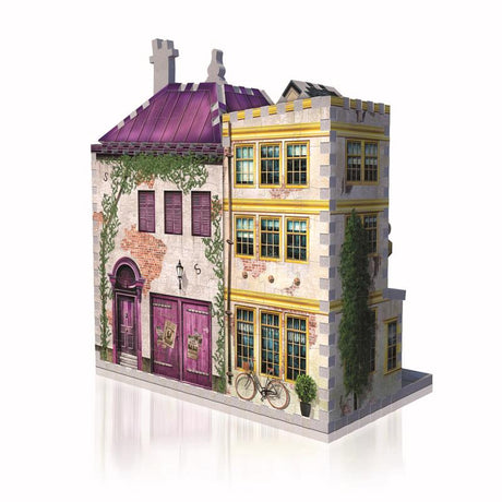 Wrebbit3D Harry Potter Madam Malkin's & Florean Fortescue's Ice Cream 3D Jigsaw Puzzle Multicolored