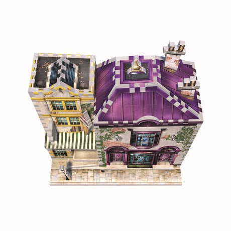 Wrebbit3D Harry Potter Madam Malkin's & Florean Fortescue's Ice Cream 3D Jigsaw Puzzle Multicolored