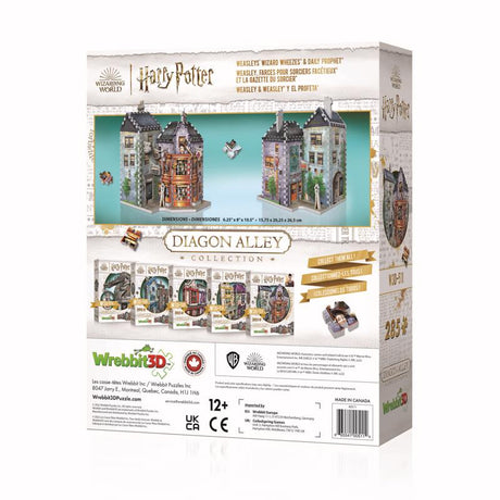 Wrebbit3D Harry Potter Weasleys' Wizard Wheezes & Daily Prophet 3D Jigsaw Puzzle Multicolored 285 pc