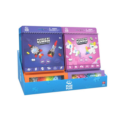 Plus-Plus Puzzle By Number Activity Pad 16 pc, Pack of 16