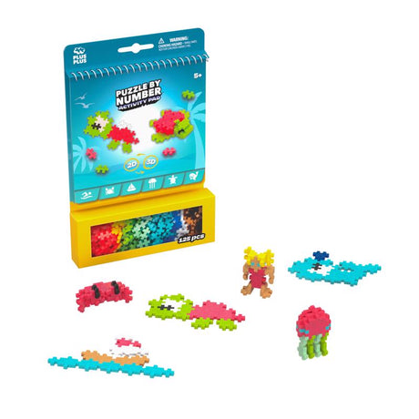 Plus-Plus Puzzle By Number Activity Pad 16 pc, Pack of 16