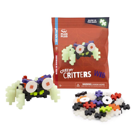 Plus-Plus Creppy Critters Building Set 40 pc, Pack of 48